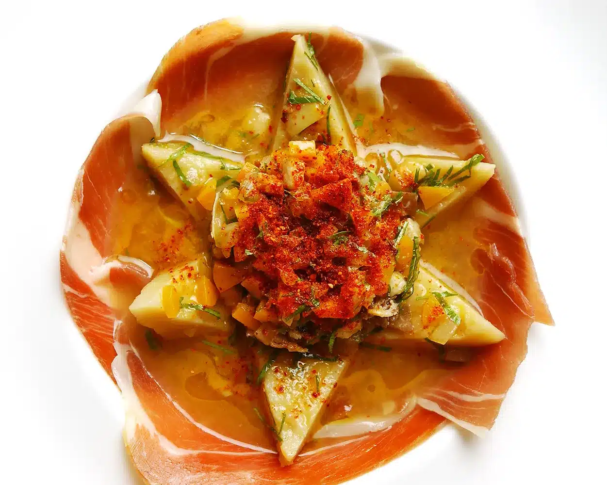 Photo d'un plat cuisiné par Guy Queroix, chef à la Cuisine du Cloître